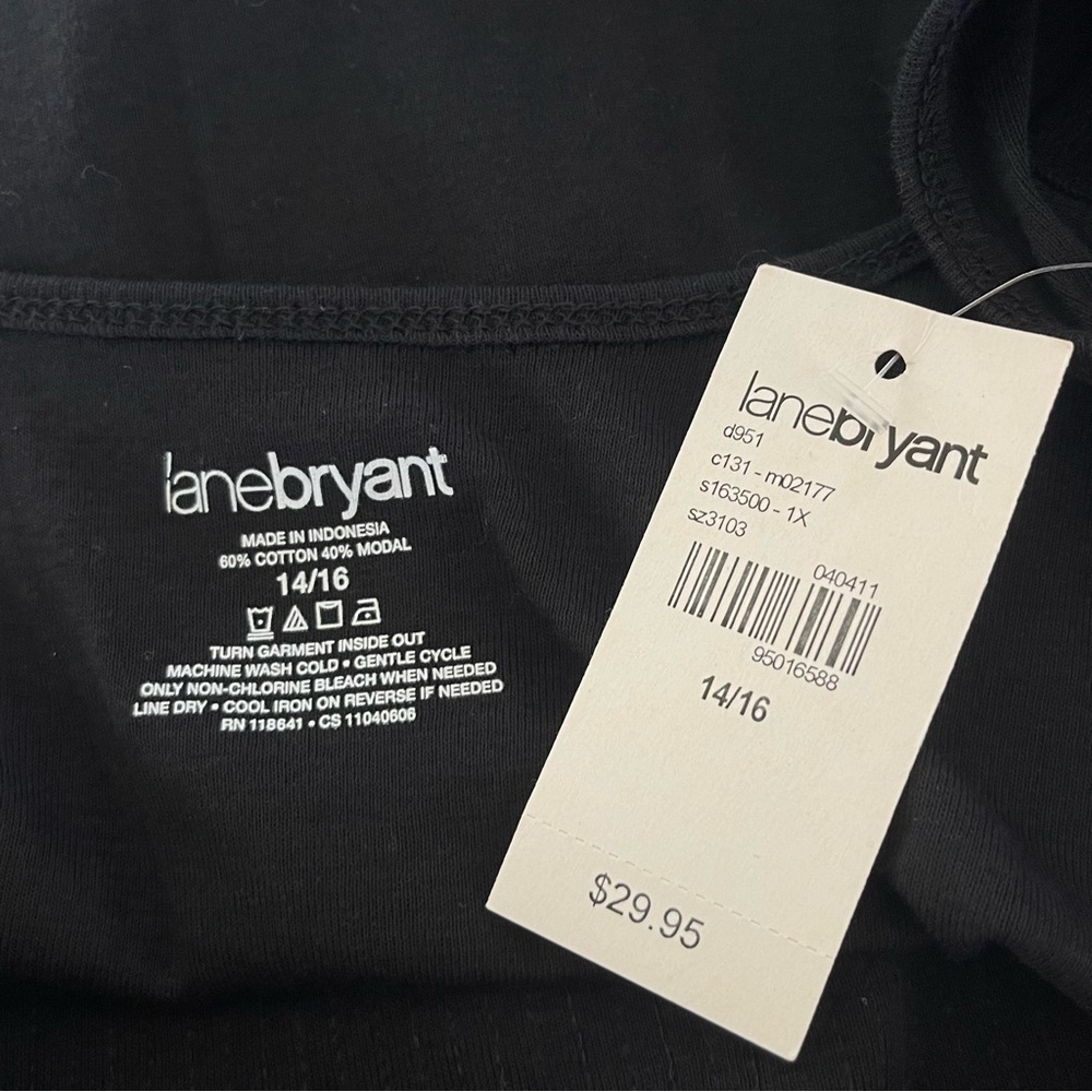 NWT LANE BRYANT Black Sequin Tank Top | Sleeveless | 14/16 | New With Tags - Picture 5 of 6